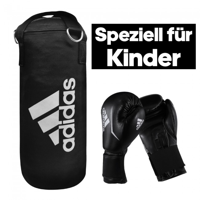 Fun | Set schwarz/weiß Boxset Junior Adidas Actionsport & | Boxen | Boxing