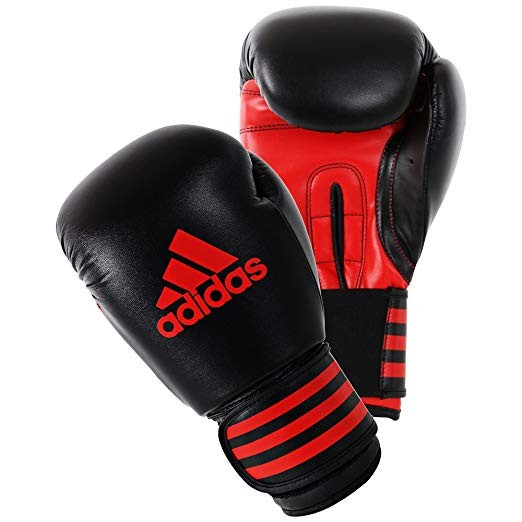 Adidas Power 100 | Boxzubehör Boxhandschuhe Boxen schwarz/rot & Actionsport | 6oz | Fun